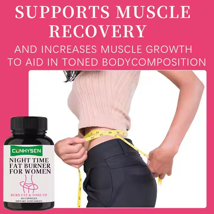 OEM Night Time Fat Burner แคปซูล ผู้หญิง Detox ลดน้ําหนัก บวกอาหารเสริมดันความอยากอาหาร
