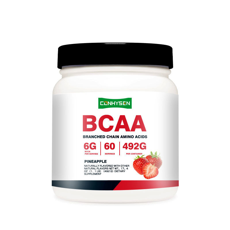 ผง BCAA ช่วยเสริมสร้างกล้ามเนื้ออย่างรวดเร็ว ผงออกกำลังกายก่อนออกกำลังกายสำหรับผู้ใหญ่ ผู้หญิง ผู้ชาย