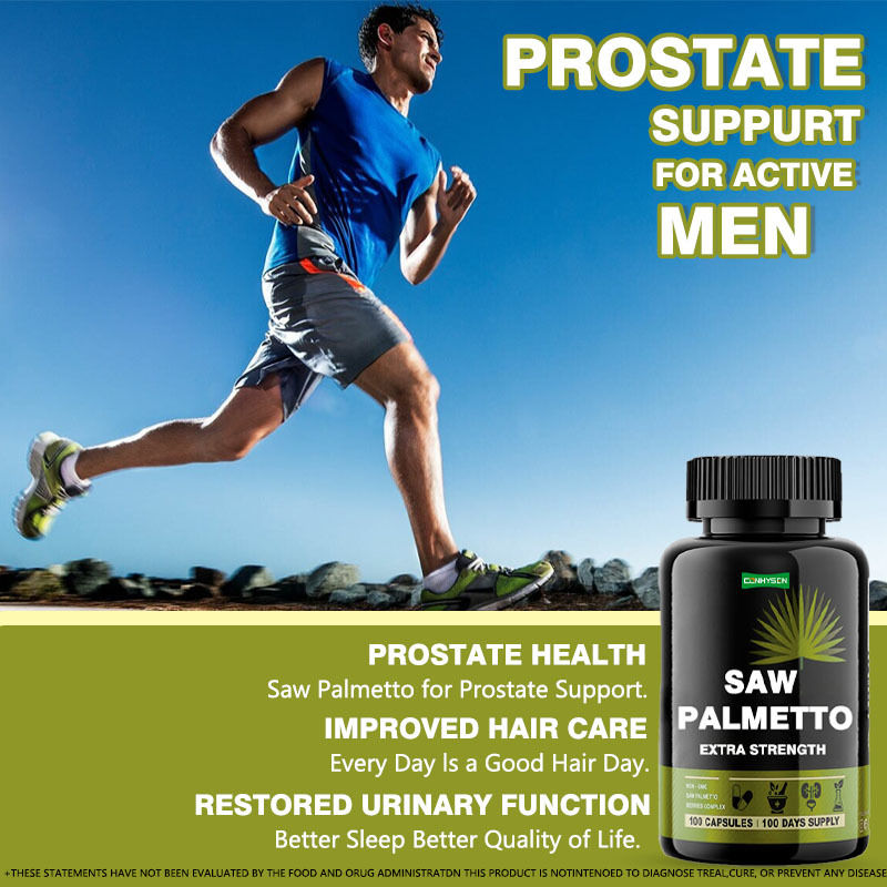 ผู้ผลิตอาหารเสริม Saw Palmetto Capsules ความแข็งแรงเพิ่มเติมเพื่อลดการสูญเสียผมสนับสนุนการเติบโต