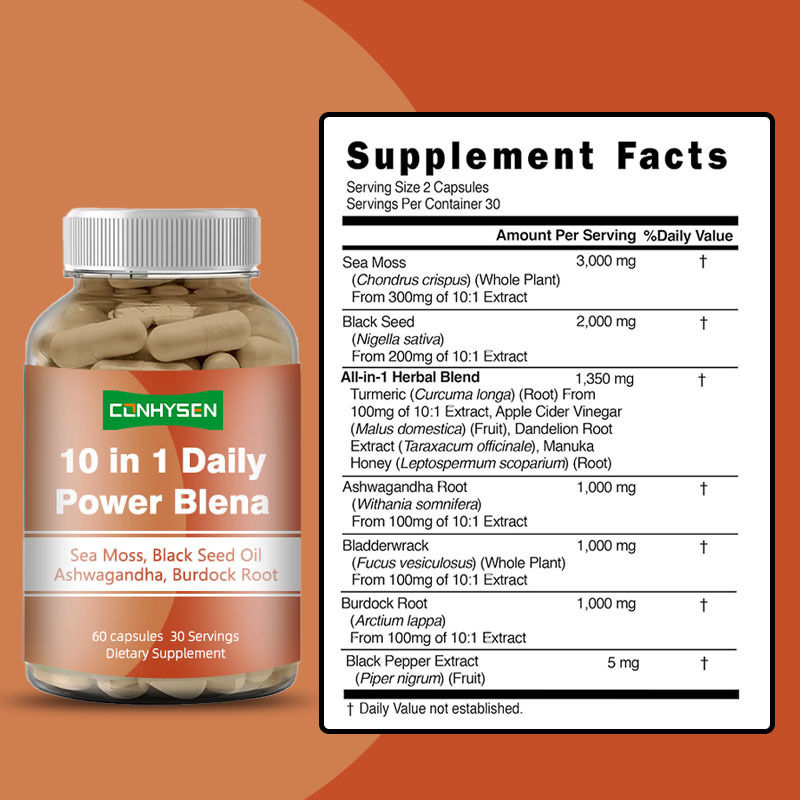 แคปซูลสาหร่ายทะเล 10-In-1 Daily Power Blena ช่วยเสริมสร้างสมดุลทางอารมณ์ด้วย Ashwagandha