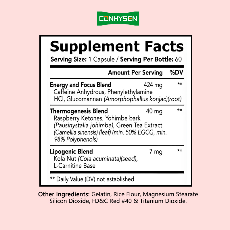 พรีเมียมลูกค้าหญิงอาหารเม็ดสําหรับ Lipogenicto ควบคุมความอยากอาหาร ผู้หญิงสินค้าการลดน้ําหนัก