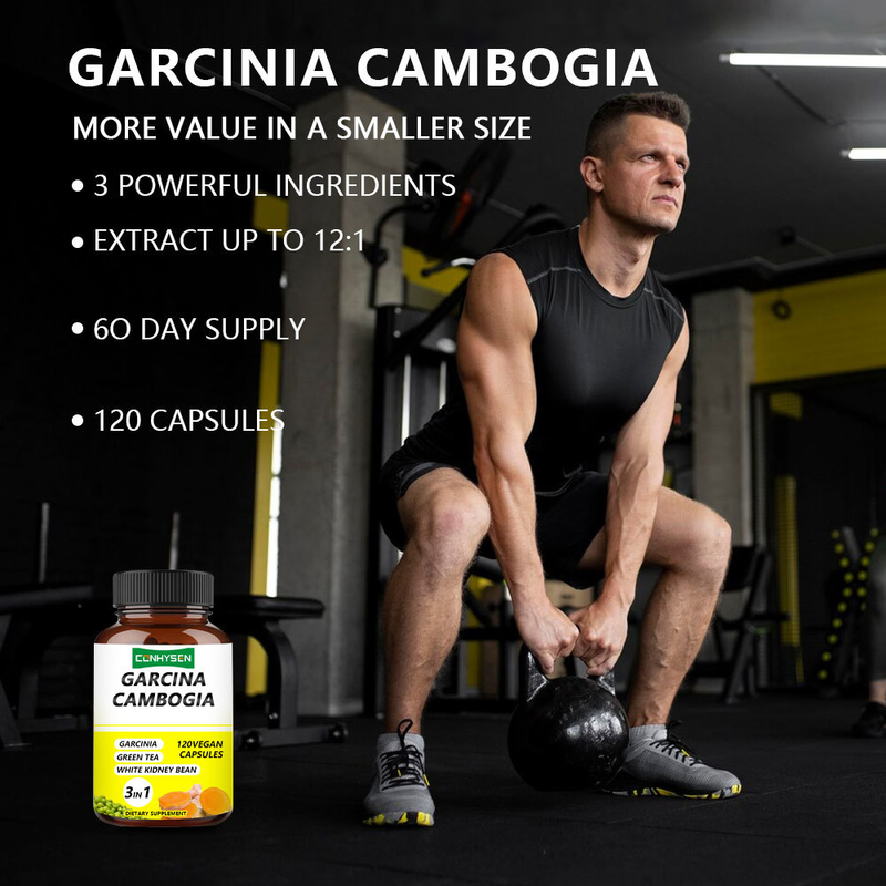 การจัดจําหน่ายโรงงาน แคปซูล Garcinia Cambogia 3 ใน 1 สารประกอบพรีเมี่ยม เพิ่มการผลิตพลังงาน