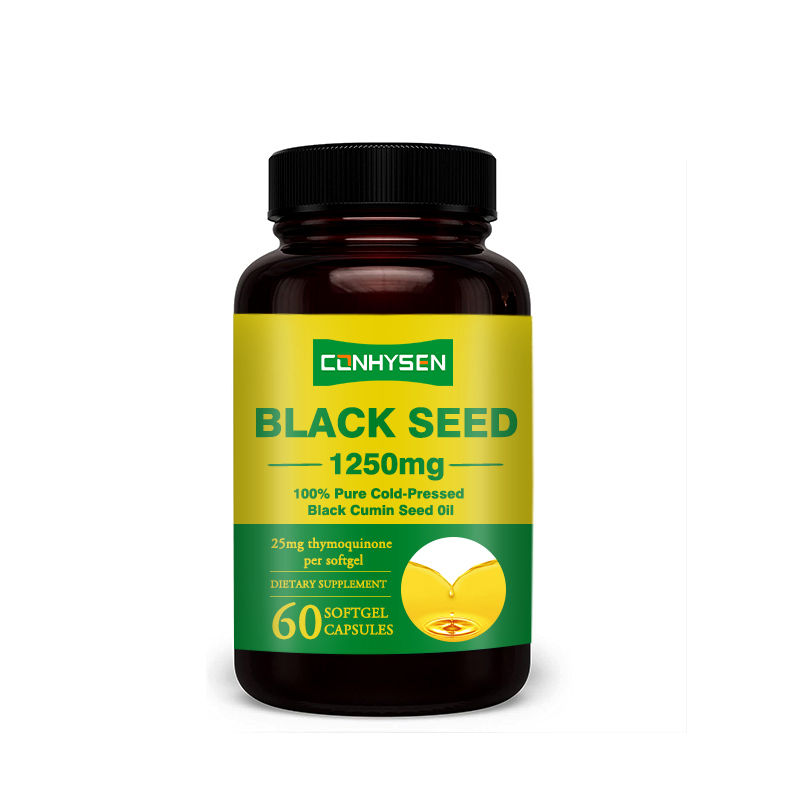 น้ํามันเมล็ดสีดําพิเศษ โซฟต์เจล OEM สําหรับการสนับสนุนภูมิคุ้มกันสุขภาพข้อ