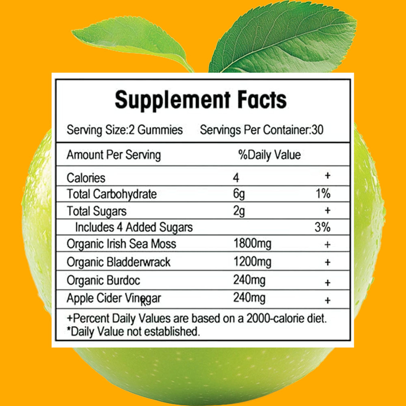 กัมมี่ซีมอสรสแอปเปิลสำหรับโรงงาน ดีท็อกซ์และทำความสะอาด พร้อมแบรนด์ที่กำหนดเอง