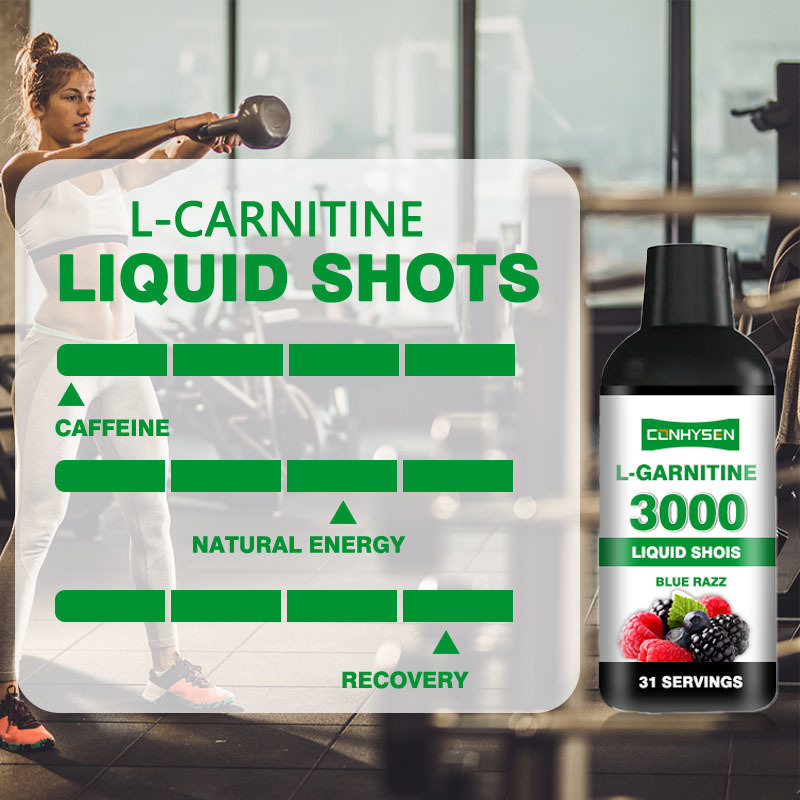 การปรับแต่งแบบขายส่ง L-Carnitine Liquid Shots ส่งเสริมการเผาผลาญไขมันและการผลิตพลังงาน