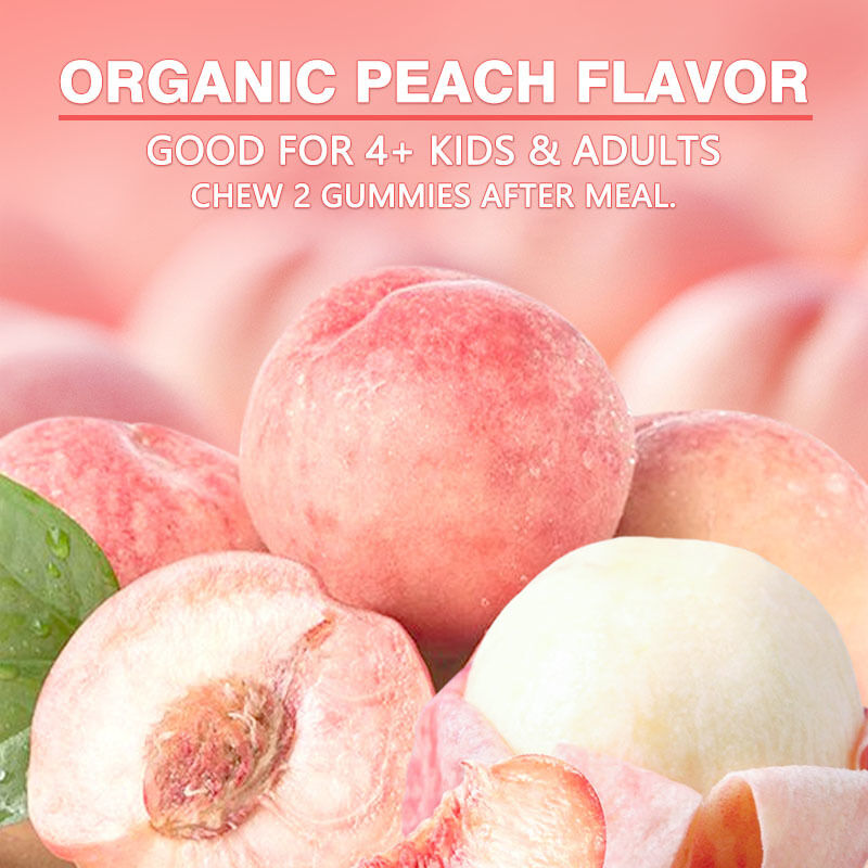 OEM/ODM กัมมี่พรีไบโอติกและโปรไบโอติก 4g เสริมภูมิคุ้มกัน 60 พันล้าน CFU ช่วยเสริมสุขภาพลำไส้ พร้อมคุณสมบัติสารต้านอนุมูลอิสระสำหรับผู้ใหญ่