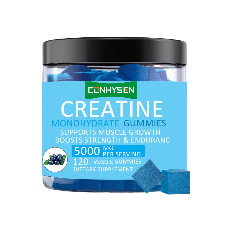 การแข่งขันที่กําหนดเอง ก่อนการออกกําลังกาย การเติบโตของกล้ามเนื้อ Creatine Monohydrate Gummies เพิ่มมวลกล้ามเนื้อ Creatine Gummy Supplement