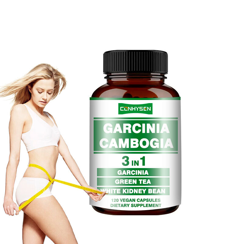 OEM Garcinia Cambogia แคปซูลสําหรับการผลิตพลังงาน สนับสนุนความสมดุลของร่างกาย แคปซูลใยอาหาร ลดน้ําหนัก