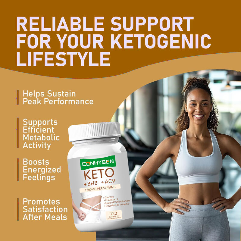 แคปซูลคีโต+ACV+BHB สูตร Private Label พร้อม BHB และ Apple Cider Vinegar สำหรับควบคุมน้ำหนัก เพิ่มพลังงาน โฟกัส เผาผลาญไขมัน