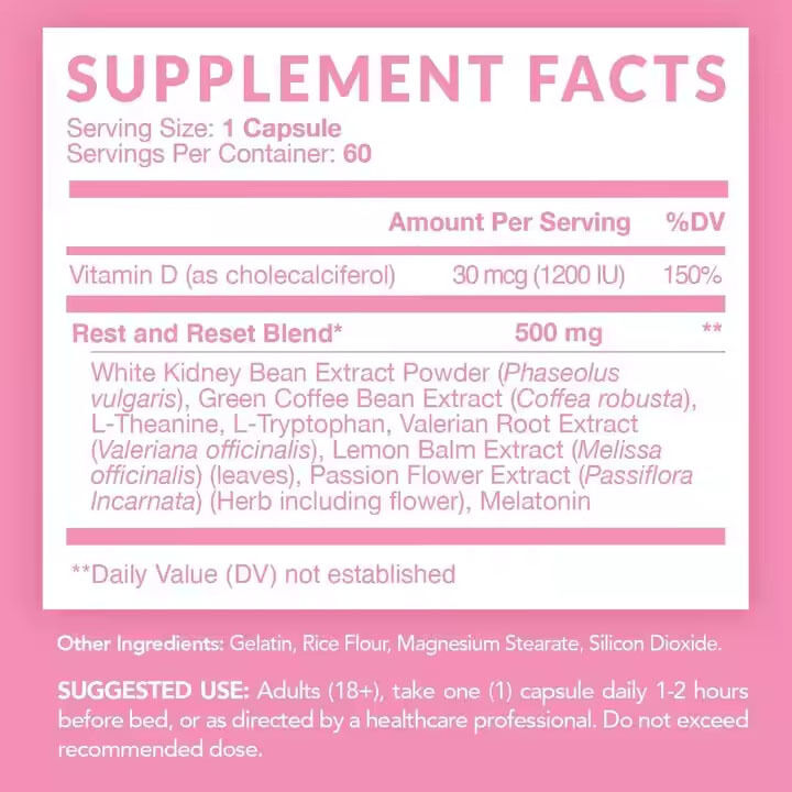 OEM/ODM Private Label Night Time Fat Burner White Kidney Bean Extract Boost Metabolism Woman Support Muscle Recovery Capsules