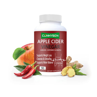 ACV พริกแอปเปิ้ล ไซเดอร์ พยาธิอาหาร แคปซูล การดูแลร่างกาย ส่งเสริมการย่อยอาหาร