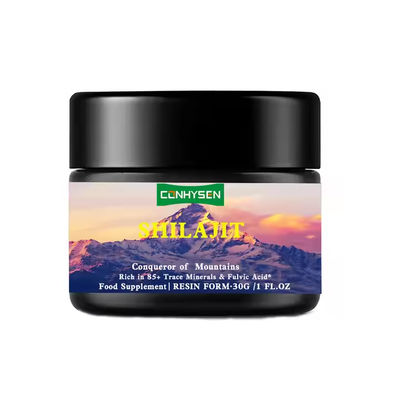 OEM Himalayan Shilajit รีสินรวยมินเรอเรล Fulvic Acid เสริมระบบภูมิคุ้มกัน
