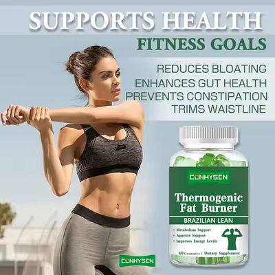 Thermogenic Fat Burner Gummies สนับสนุนการเผาผลาญของธาตุ สุขภาพ รสชาติที่กําหนดเอง