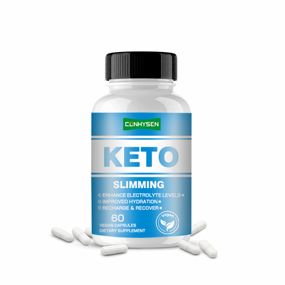 ฉลากส่วนตัว KETO แคปซูลลดน้ำหนัก ช่วยเพิ่มระดับอิเล็กโทรไลต์เพื่อสุขภาพที่ดีขึ้น