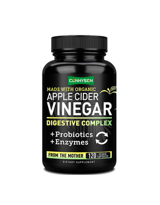 OEM/ODM แคปซูลลดน้ำหนัก ACV แคปซูล Apple Cider Vinegar ลดความอยากอาหาร แคปซูลวิตามินเอนไซม์ Apple Cider Vinegar