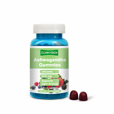 OEM Ashwagandha Gummies 300mg สําหรับการบรรเทาความเครียดและความสมาธิ