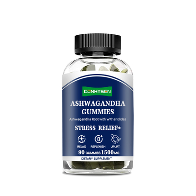 Ashwagandha Probiotic Gummies 60ct สําหรับคอร์ติโซลและการบรรเทาความกังวล