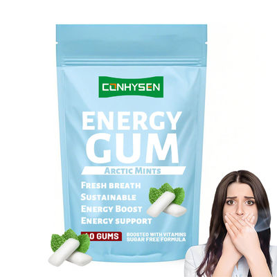 ผู้จัดจำหน่ายหมากฝรั่งเคี้ยวเพื่อลมหายใจสดชื่น ปรับปรุงสมาธิ ไซลิทอล พลังงาน แบบกำหนดเอง