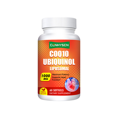 ซอฟเจล COQ10 Ubiquinol 1000mg สนับสนุนการทำงานของหัวใจ OEM/ODM Custom