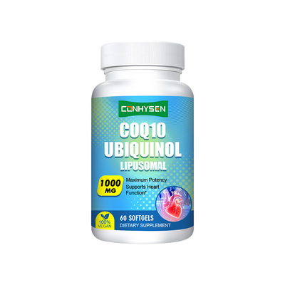 COQ10 Ubiquinol ซอฟท์เจล ป้ายกำกับแบบกำหนดเอง เพิ่มพลังงานและความมีชีวิตชีวาจากโรงงาน
