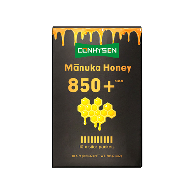 ผู้จัดจำหน่ายโรงงานน้ำผึ้งมานูก้า 850+ MGO สนับสนุนภูมิคุ้มกันและการย่อยอาหารที่ดีต่อสุขภาพ