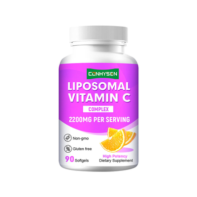 ซัพพลายเออร์ โรงงาน สนับสนุนการอักเสบ ไลโปโซมอล วิตามินซี 2200mg ซอฟท์เจล