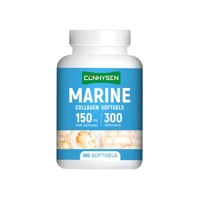 ซอฟท์เจลคอลลาเจนจากทะเล 150 มก. แบบสั่งทำพิเศษ ส่งเสริมระบบย่อยอาหาร
