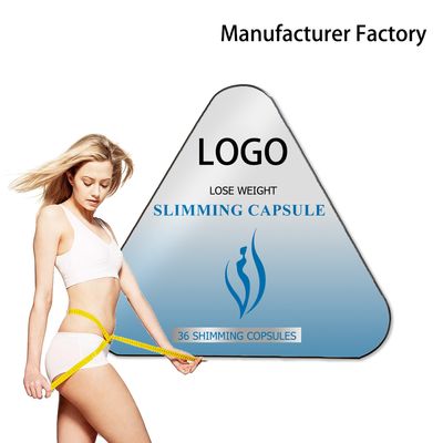 แคปซูลลดความอ้วนกล่องเหล็ก ไขมันธรรมชาติ การจัดการน้ําหนัก ไขมันเผาทุกวัน OEM ODM